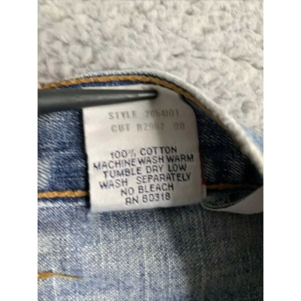 Lucky Brand Jeans Men's 38 Low Rise Short Raw Hem USA By Gene Montesano‎ Vintage - Picture 15 of 16